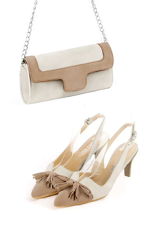 Beige shoes and matching bag online